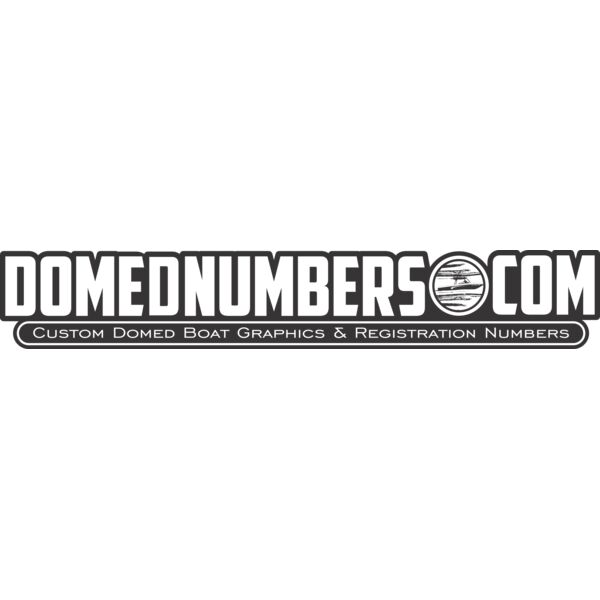 Domed Numbers -  White/Light Backgrounds Thumbnail