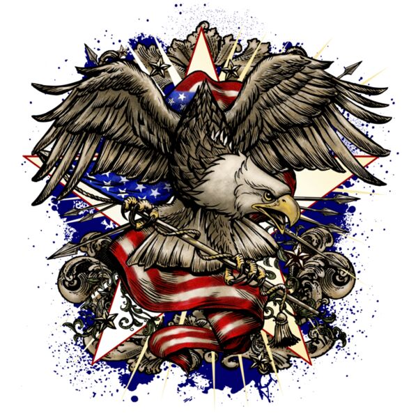 Eagle With Flag Thumbnail